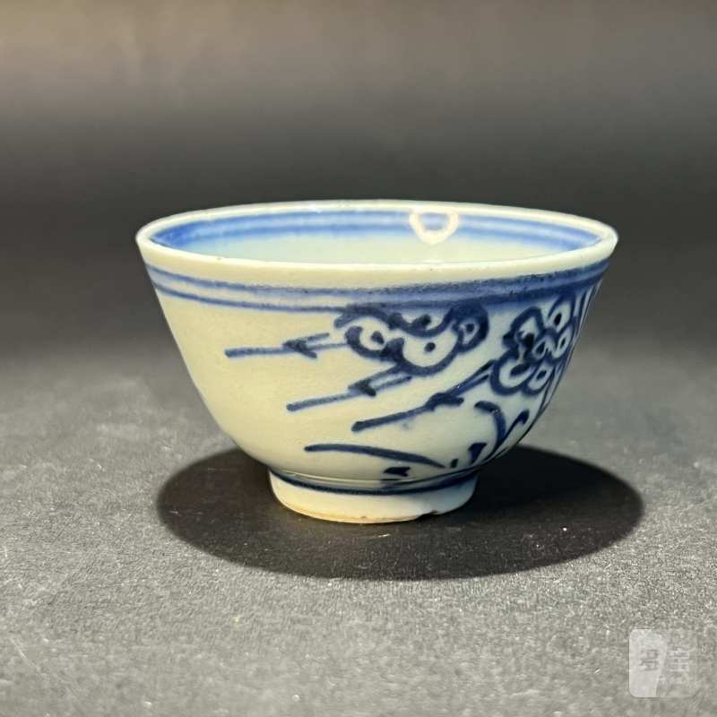 清 青花梅花纹杯 - 图4